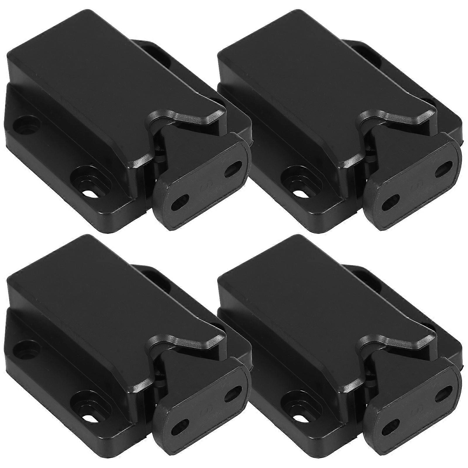 Self-Locking Rebound Latch for Kitchen Cabinet Catch 4Pcs