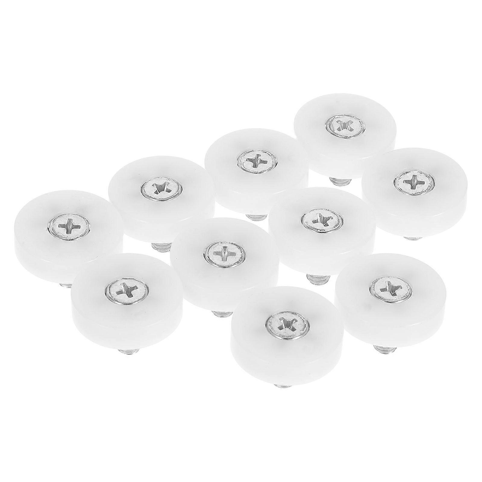 Nylon Guide Pulley Small Drawer Rollers for Cabinet Hardware Replacement 10Pcs Set