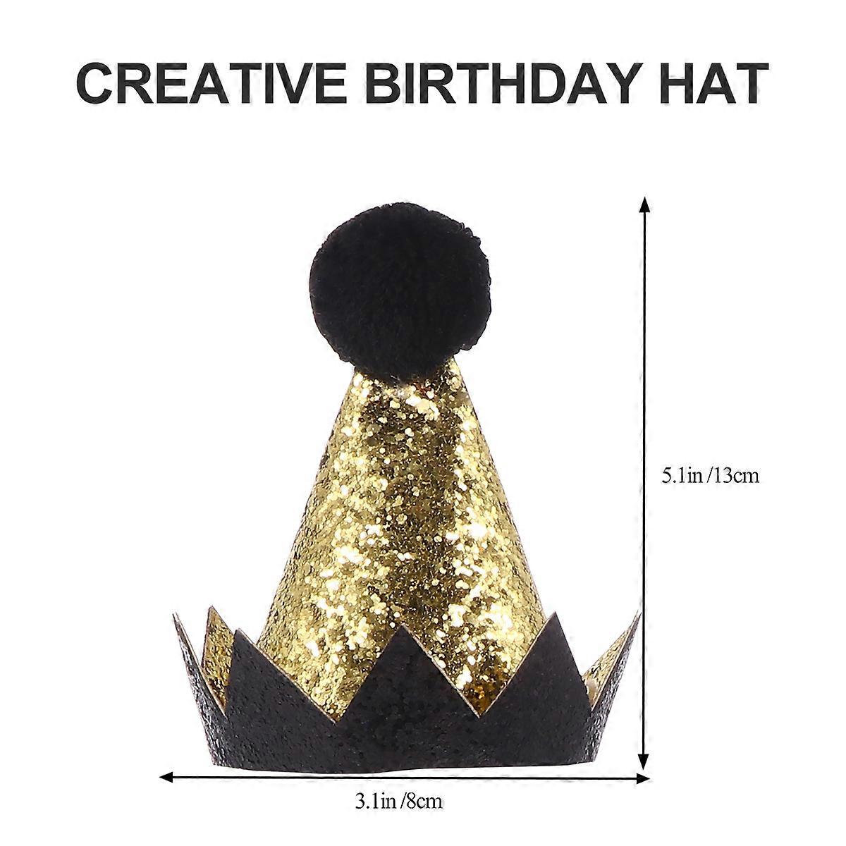 Novelty Birthday Hat for Decor 1Pcs Golden Elf Hat with