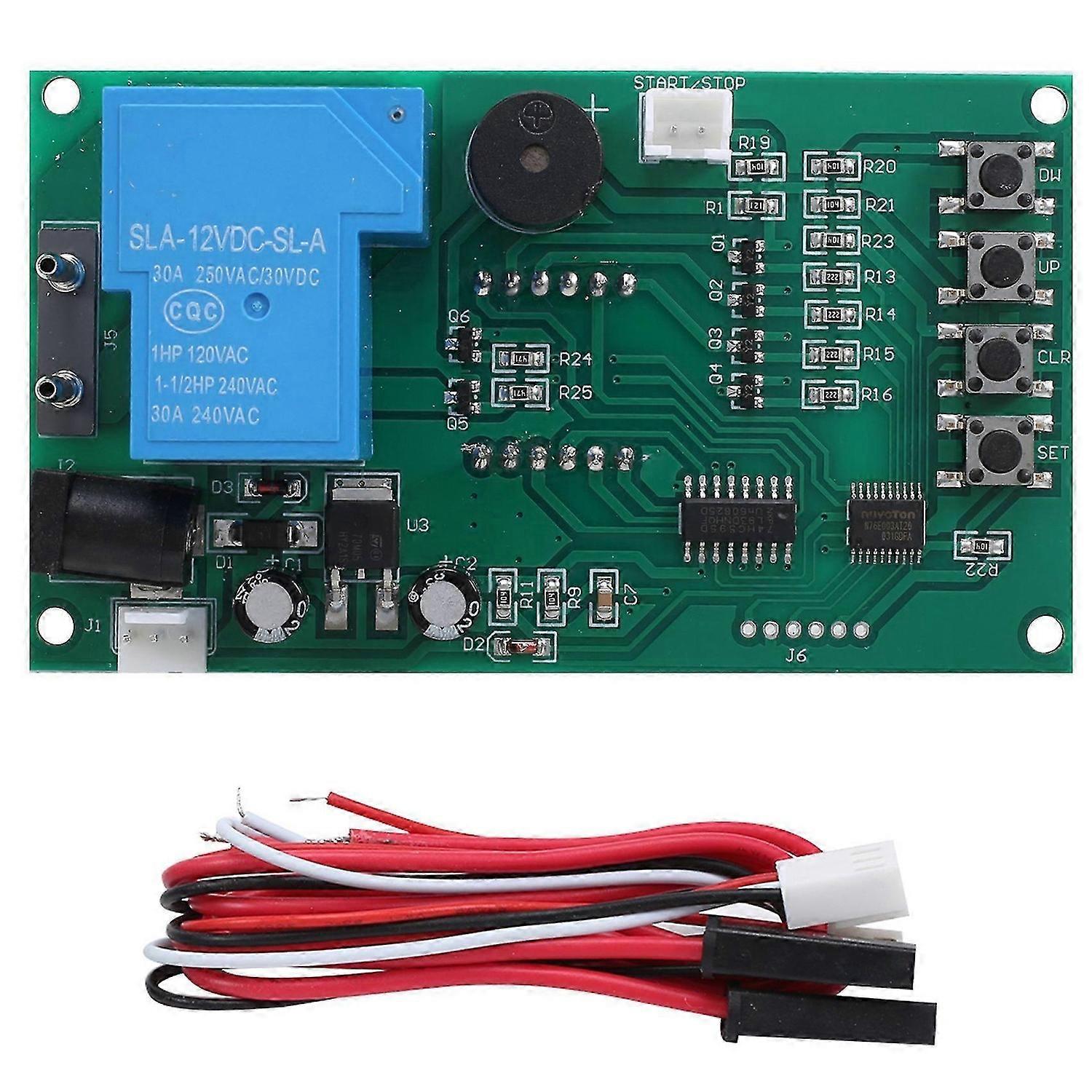 Four Digits Time Control Minute Timer Board Arcade Game Coin Acceptor Selector Pump Water Washing Ma