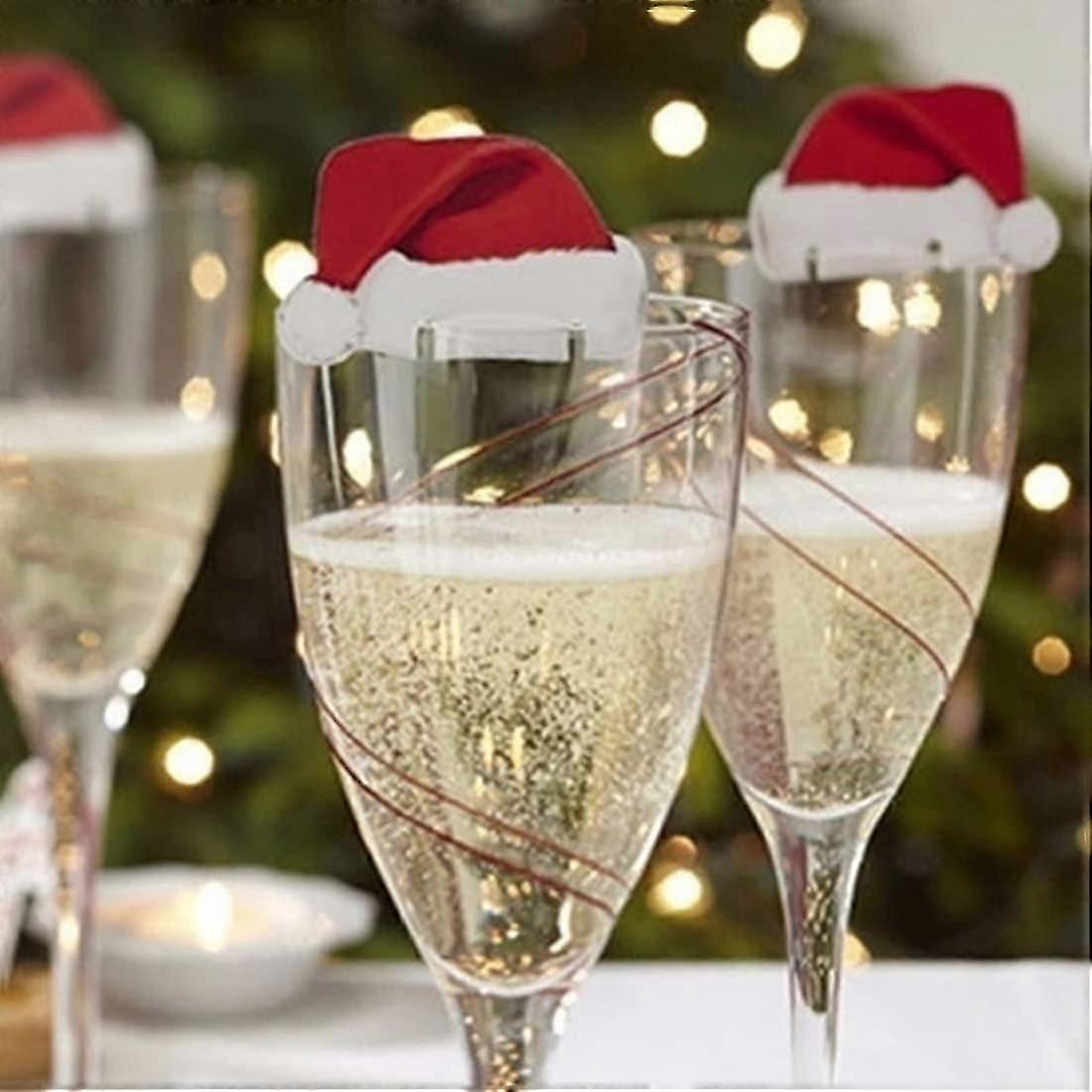 50 Pcs Christmas Snowman Red Wine Glass Card Decoration For Christmas Birthdaychristmas Wine Glass Decoration For Holiday New Year Party Decor Pxcl