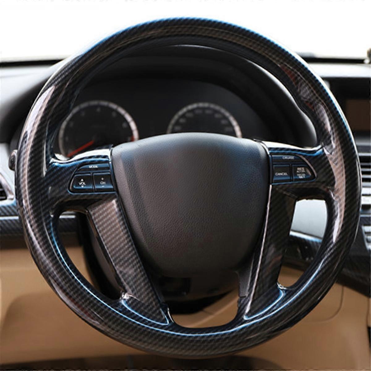 Car Steering Wheel Button Trim Frame Stickers Bezel For LHD