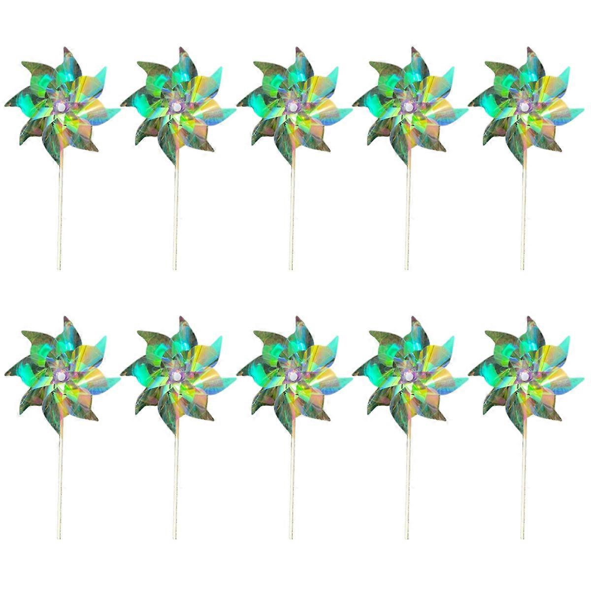multicolor Reflective Pinwheels Wind Spinner, Extra Sparkly Pinwheel