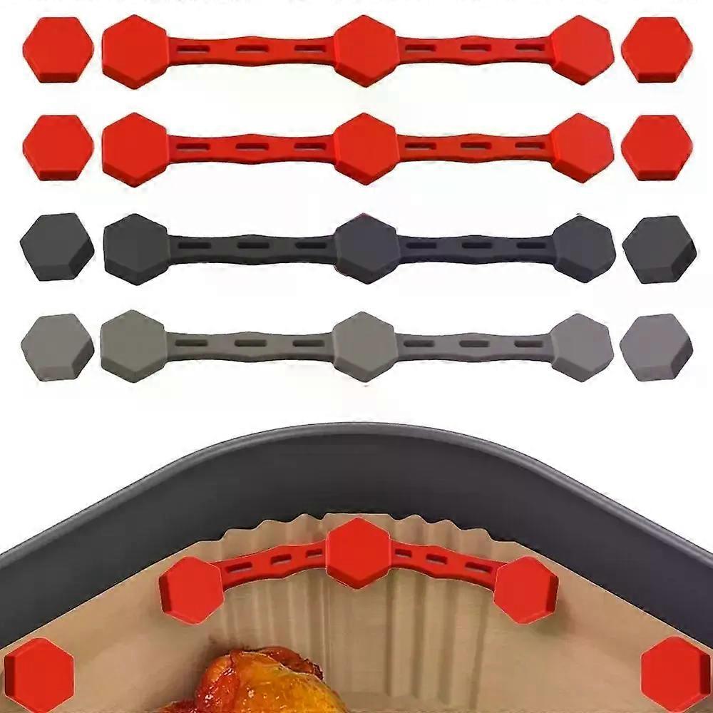 1pc Silicone Easy Clean Air Fryer Fixation Device Magnetic Buckle Removable High Temp Reusable
