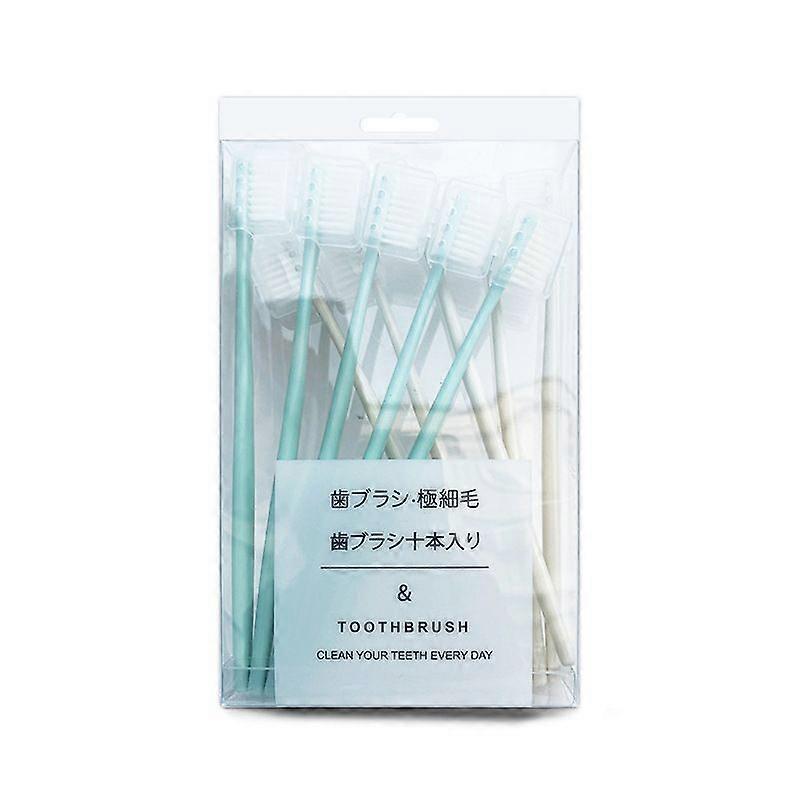 Disposable toothbrush and toothpaste set 2 pieces