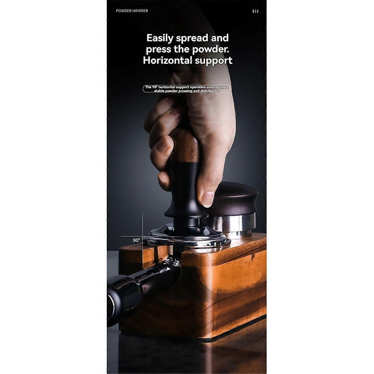 53MM Espresso Tamper Constant Force Impact Tamper Flat Base Coffee Distributor Leveler Tool Coffee T