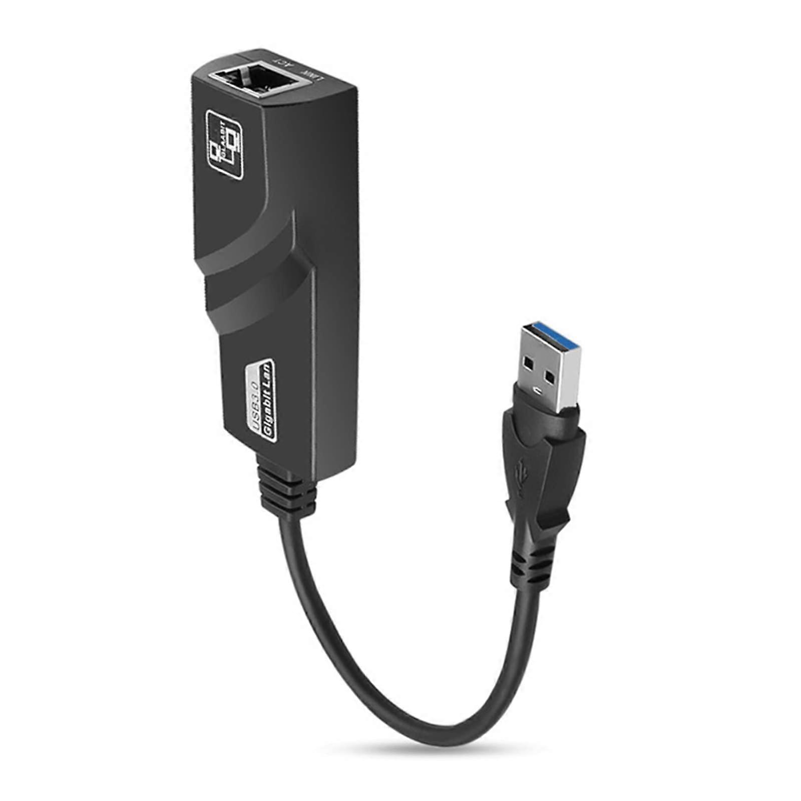 Laptop LAN Adapter USB 3.0 To RJ45 Ethernet Card 10/100/1000Mbps Windows Mac Linux Compatible