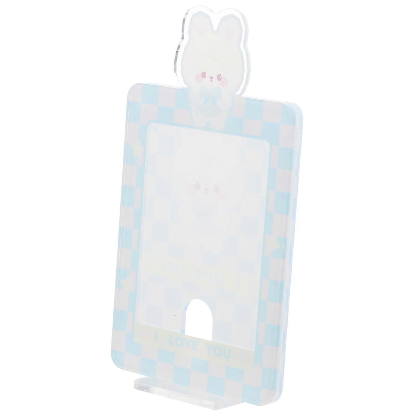Small Card Display Holder for Storage 4Pcs Plastic Desktop Card Stand