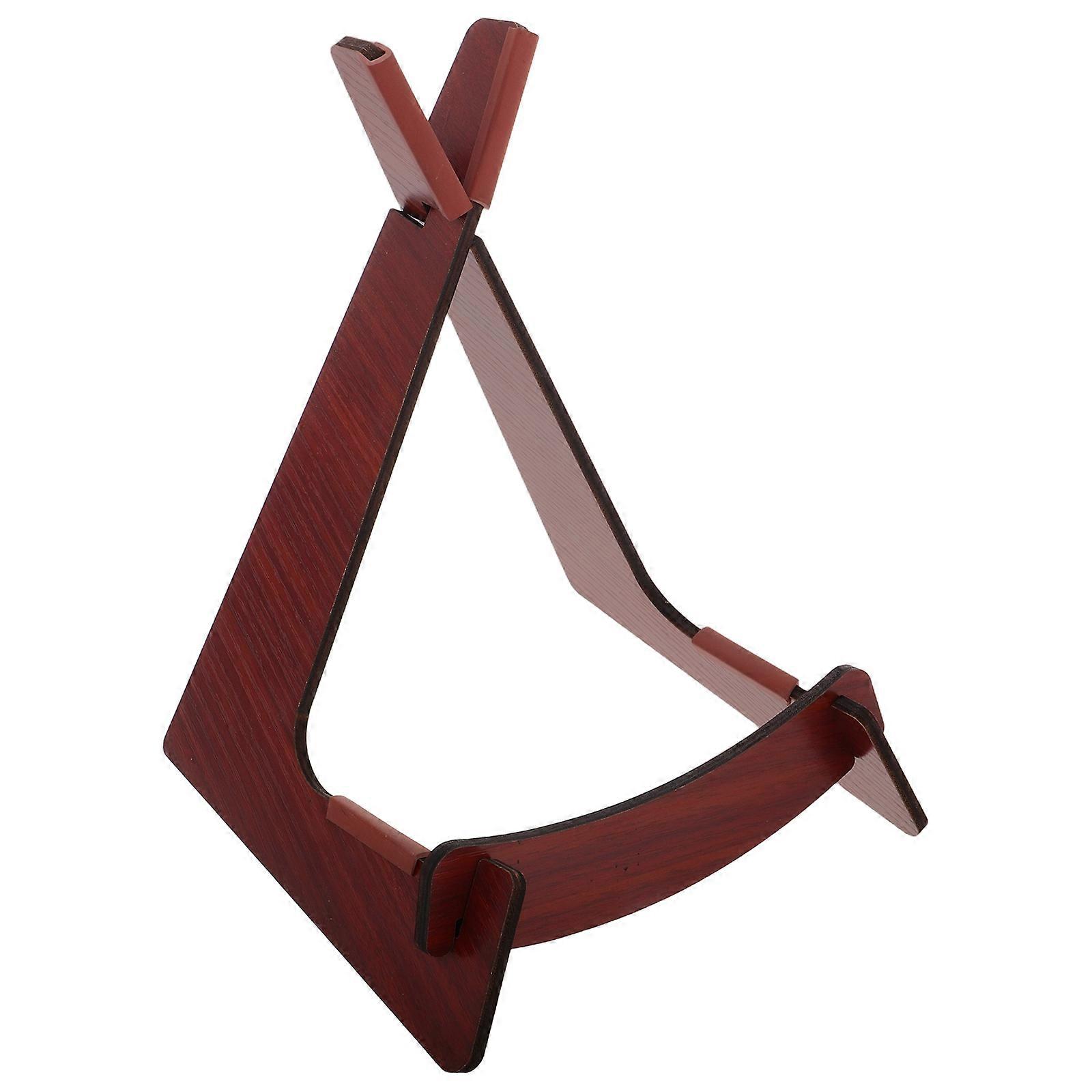 Ukulele Stand Detachable Wood for 2Pcs Folding Portable Instrument Holder