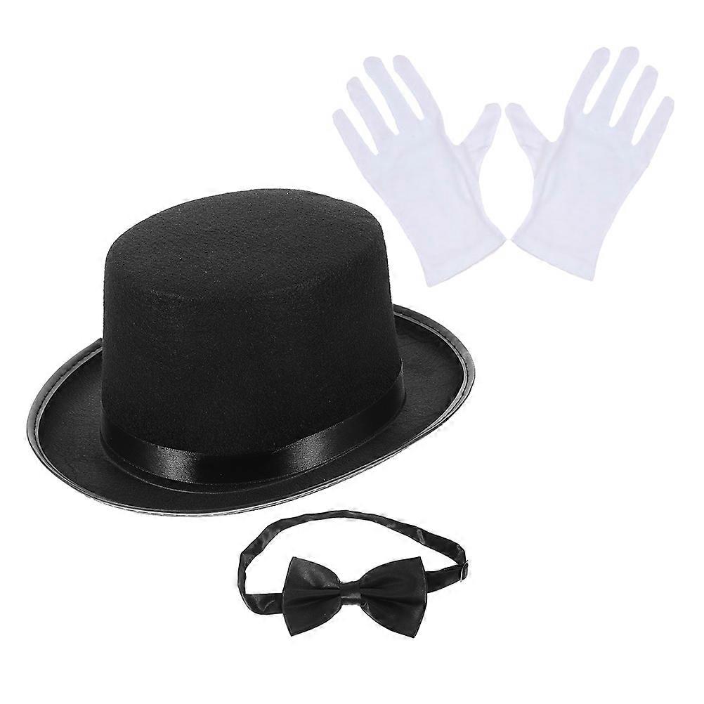 Detective Costume Accessory Top Hat for Role Play with 2Sets