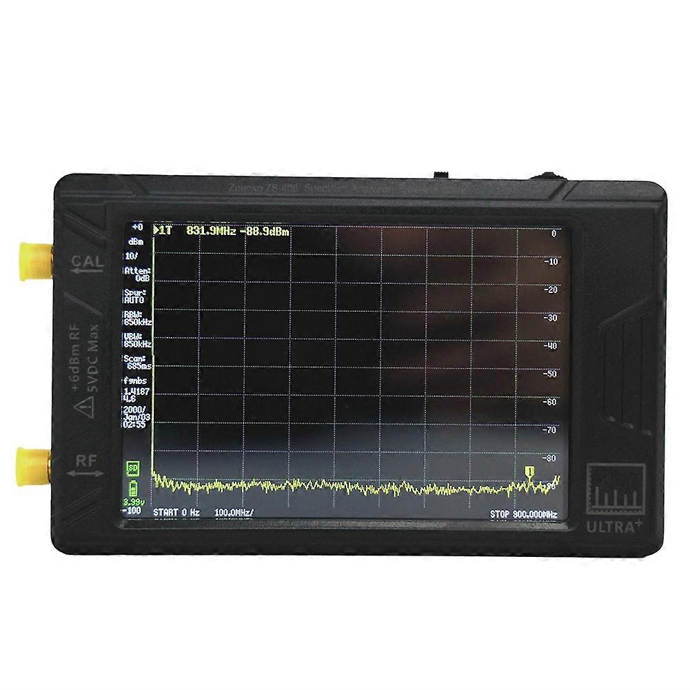 Latest ZS-406 Hand Held Tiny Spectrum Analyzer for TinySA ULTRA PLUS 4inch Display Battery 5000mAh 900MHz-5.4GHz