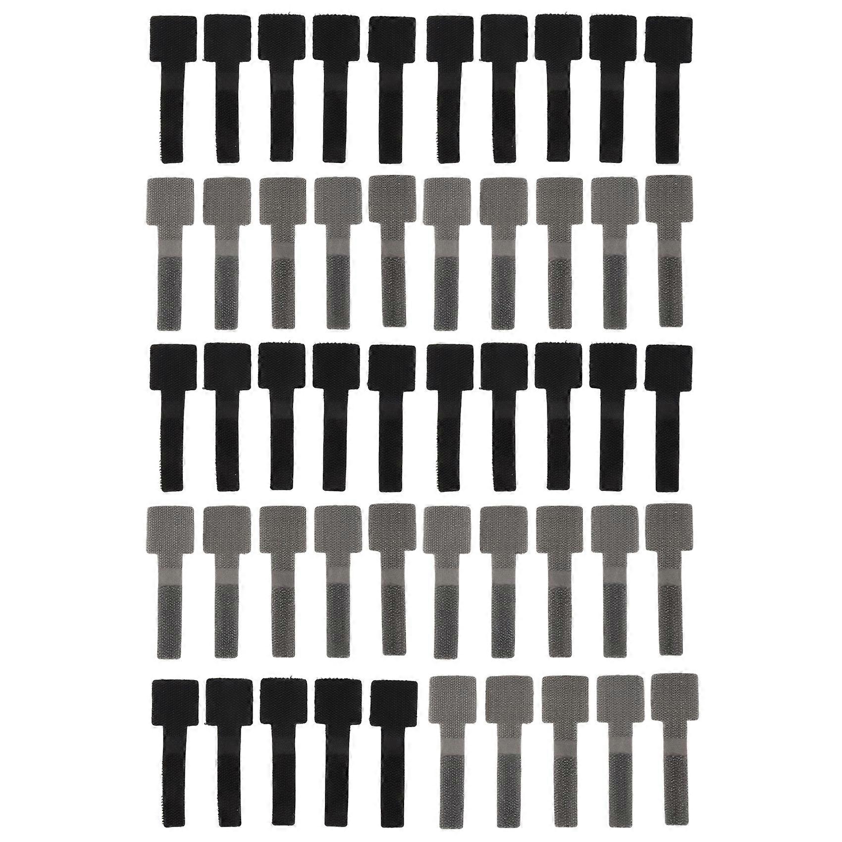 Reusable Cable Ties-50 Pack Heavy-Duty Self-Adhesive Hook & Loop Tape, Multi-Purpose Cord Organizer for Home, Office
