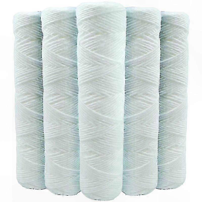 5-Pack 9" Anti-Sediment Water Filter Cartridges, 5 Micron, 3/4" Connection, Compatible with 10" Systems