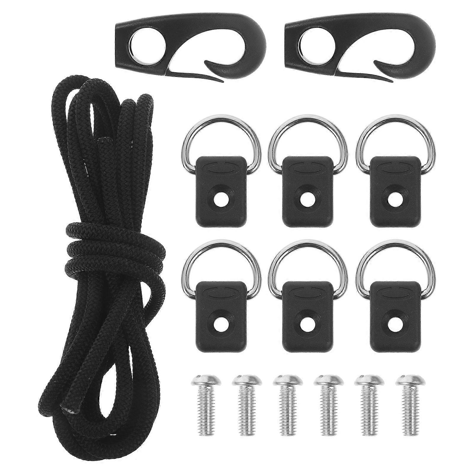 Durable Kayak Mooring Rope for Boats 1Set of Yacht Tie Rope and Hooks