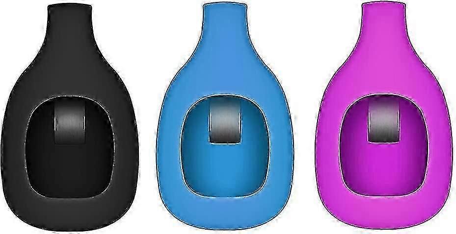 مجموعة من 3 حاملات مشبك سيليكون متوافقة مع Fitbit Zip