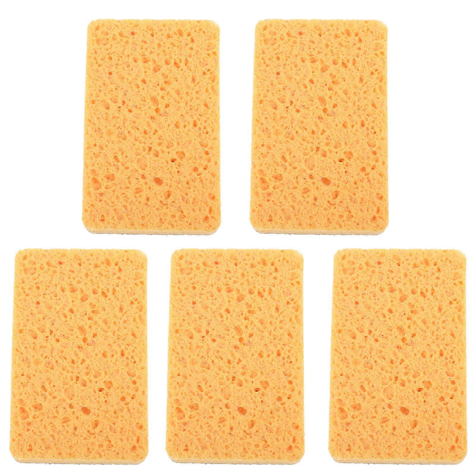 Household Dish Sponge Rectangular Bathroom Use Multi Material for Kitchen Scrub 5Pcs
