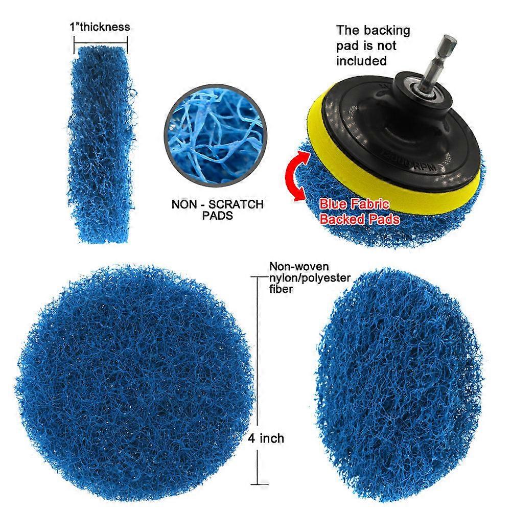 Electric Drill Brush for Floor and Tile Cleaning 12Pcs Pack