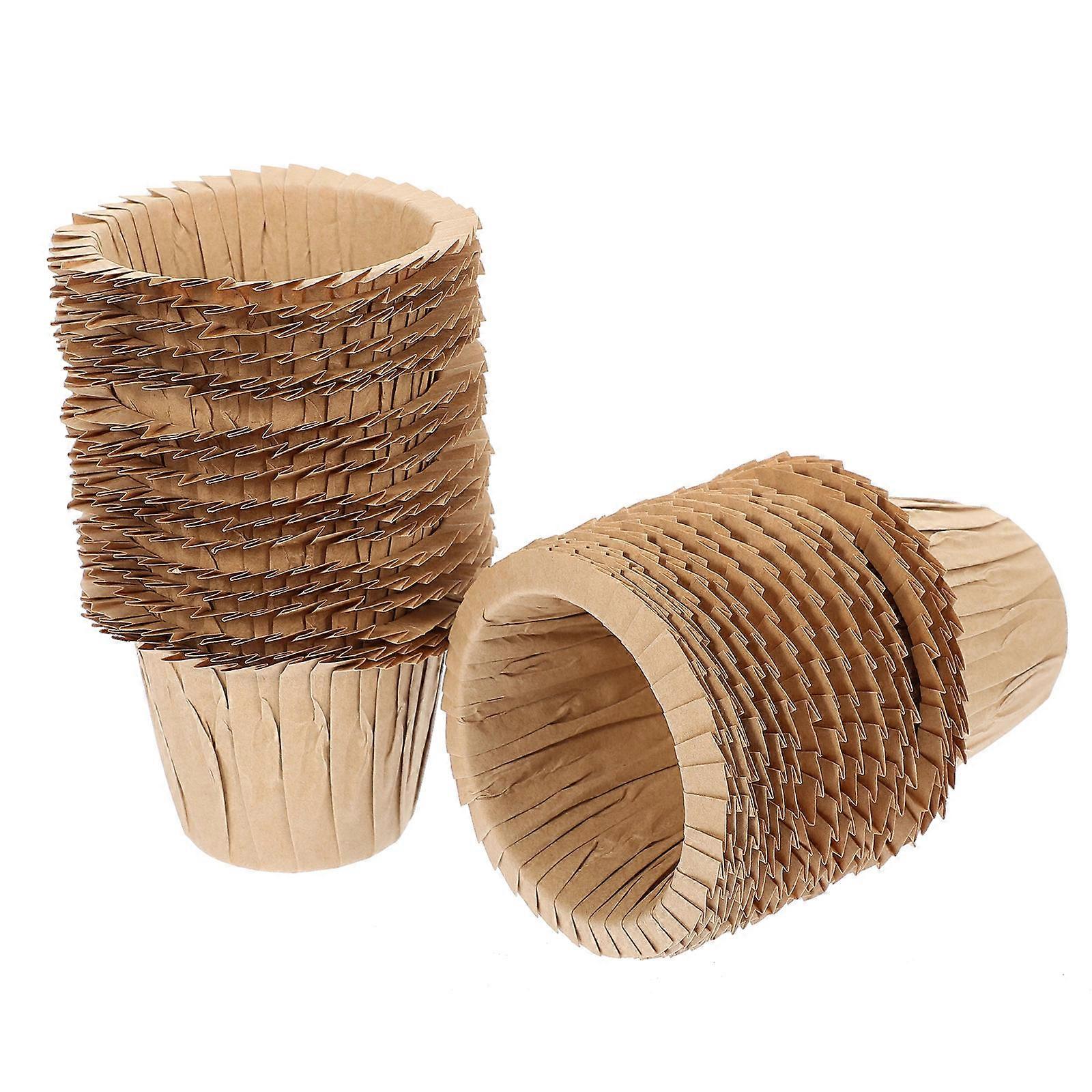 Decorative Cake Cups 30Pcs Cupcake Liners Perfect for Ice Cream Stores Home Users and Guests Gatherings Coffee Color