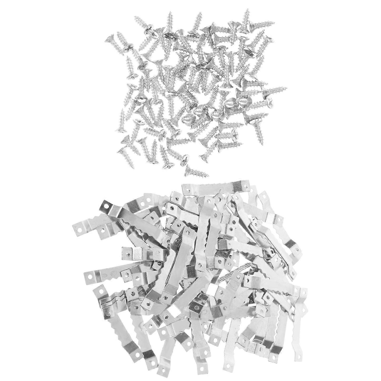 Picture Hanger Hooks Picture Frame Hardware for Home Use 500Pcs Silver