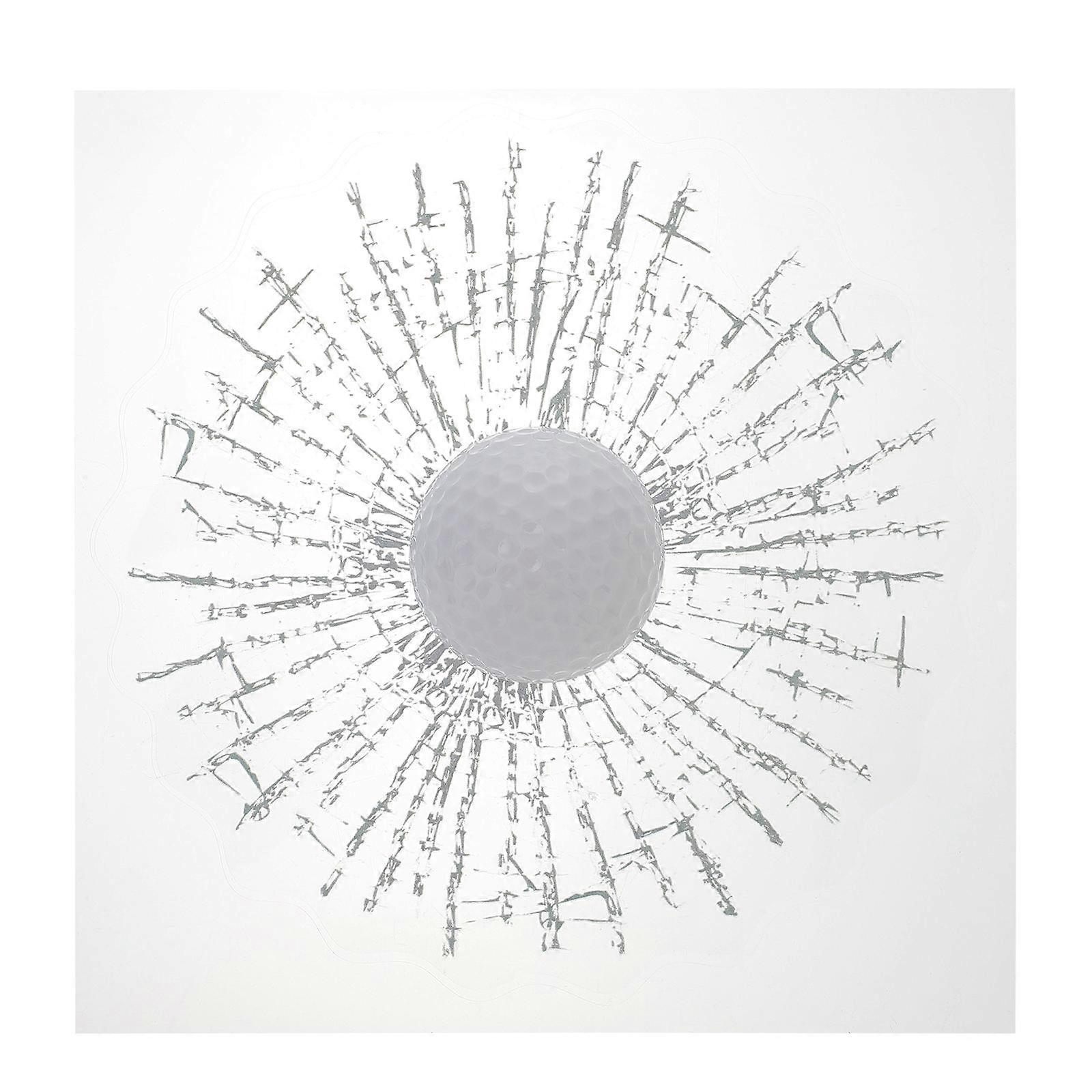 Auto Car Stickers with 3D Ball Hits Pattern for Window Decoration