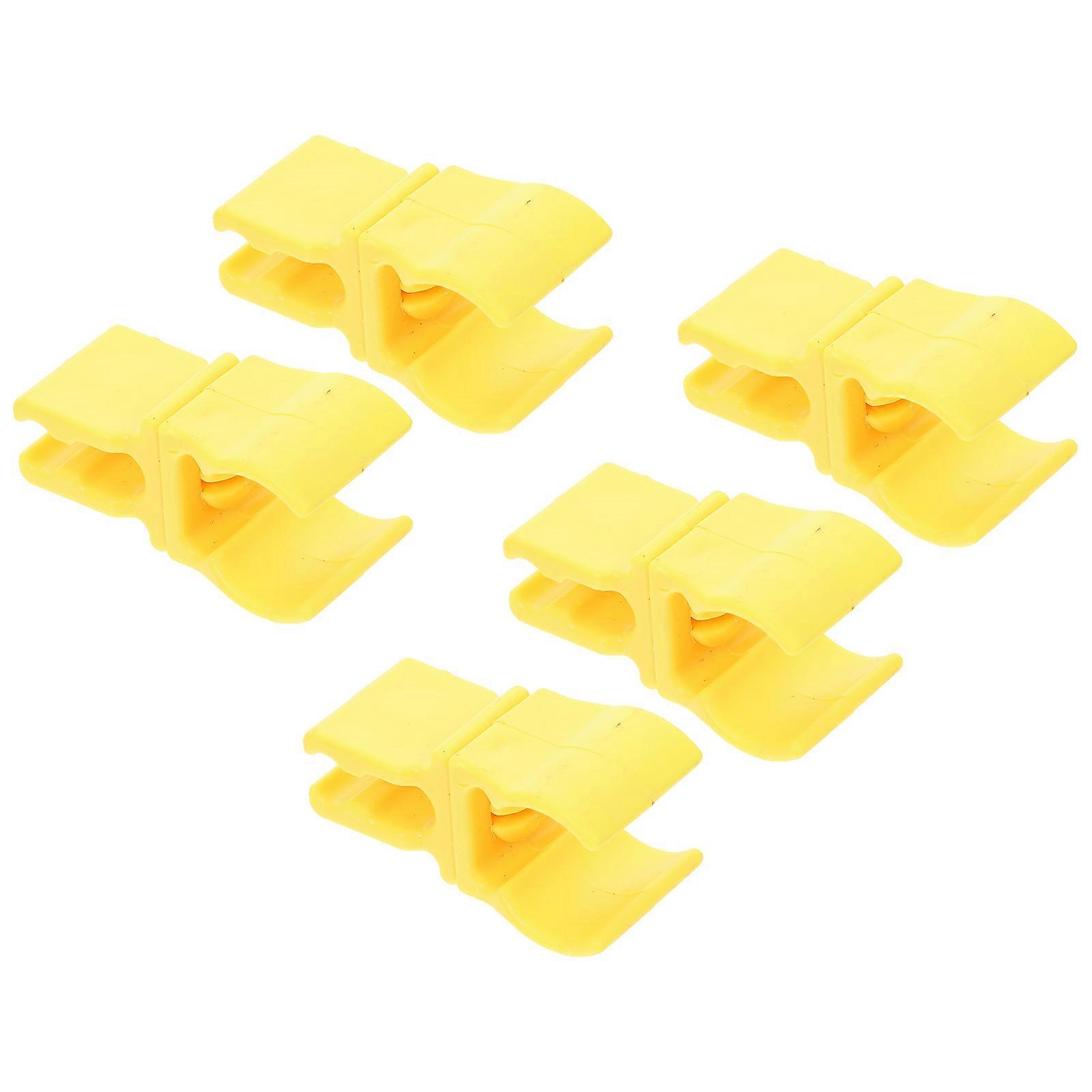 Agility Ring Fixing Clip Connector For Dog Training Ring 10 Pcs Yellow Environmental Protection Material