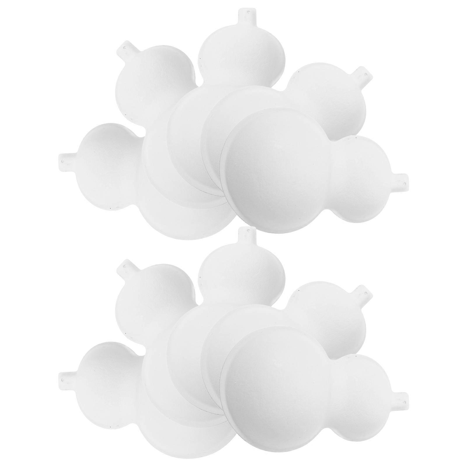 Hand-Painted Paper Gourds White for DIY Drawing 50Pcs Blank Gourds
