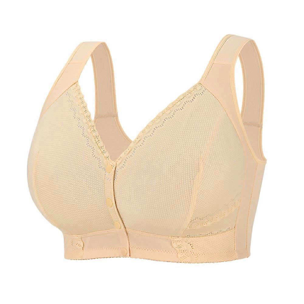 Comfortable Full Coverage Front Snaps Bras for Senior Women