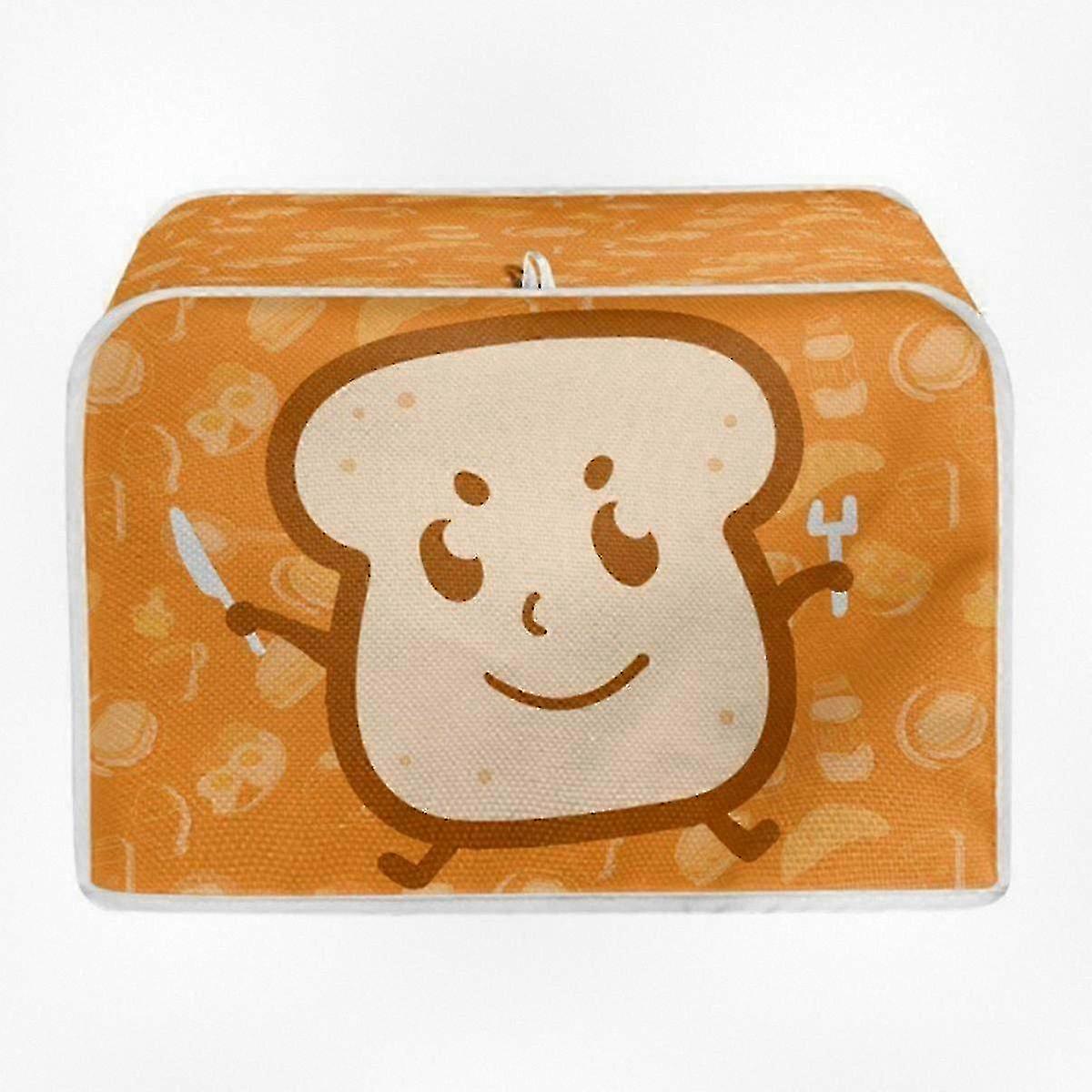 Cartoon Print Toaster Cover for Small Home Appliances, Bread Machine Dust Protector