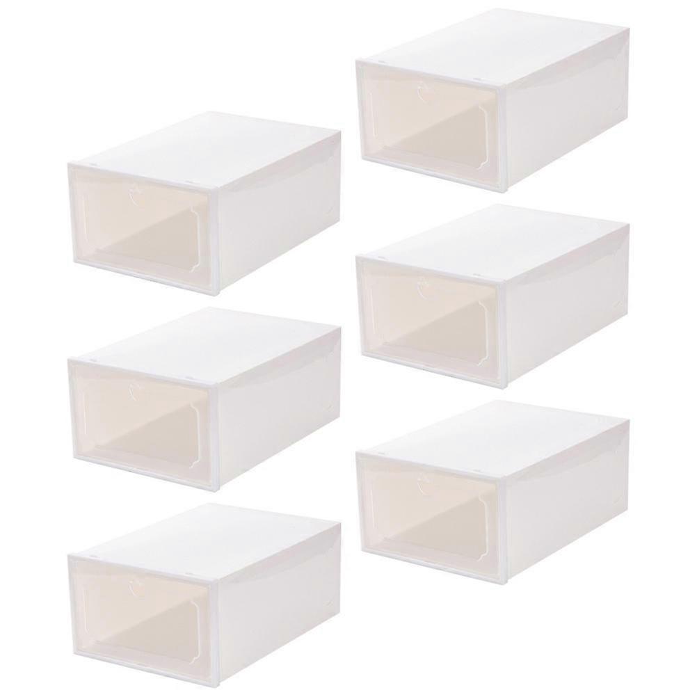 Shoe Containers Waterproof Plastic Storage Case For Home Organization 6Set