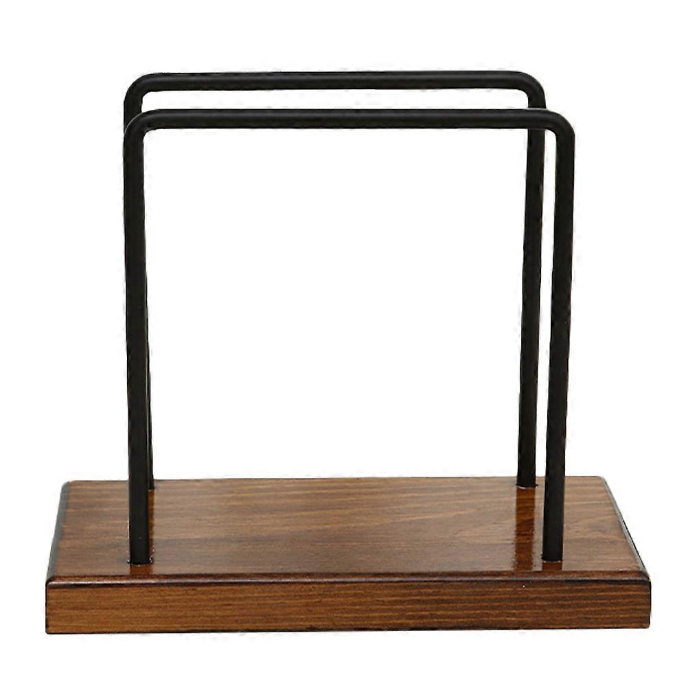 Table Napkin Holder for Storage 4Pcs Wood and Iron