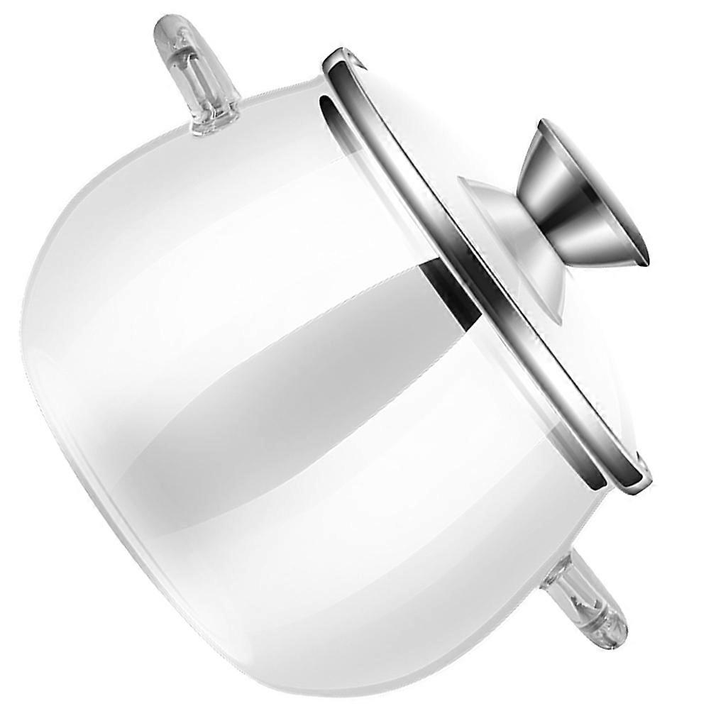 Airtight Glass Storage Container for Kitchen with Spoon Large Capacity 800ML in Transparent Color for Home Use 1 Set