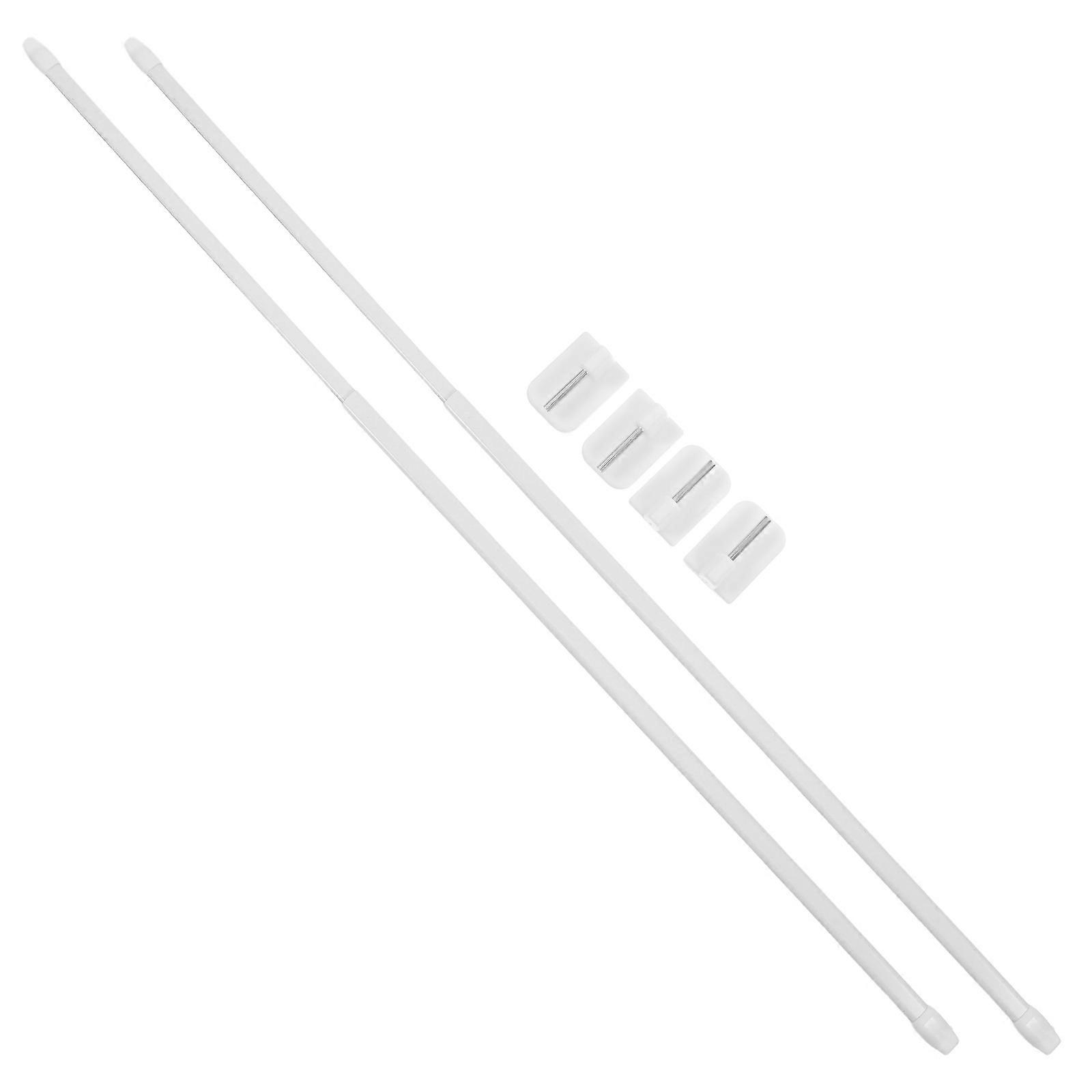 Bathroom Extendable Shower Curtain Rod for Easy Install 1Set