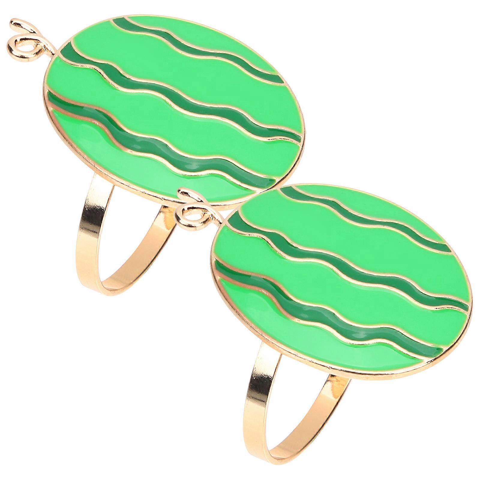 Creative Napkin Rings Fruit Shape Napkin Ring Decor Workmanship Lightweight Easy To Carry 2Pack