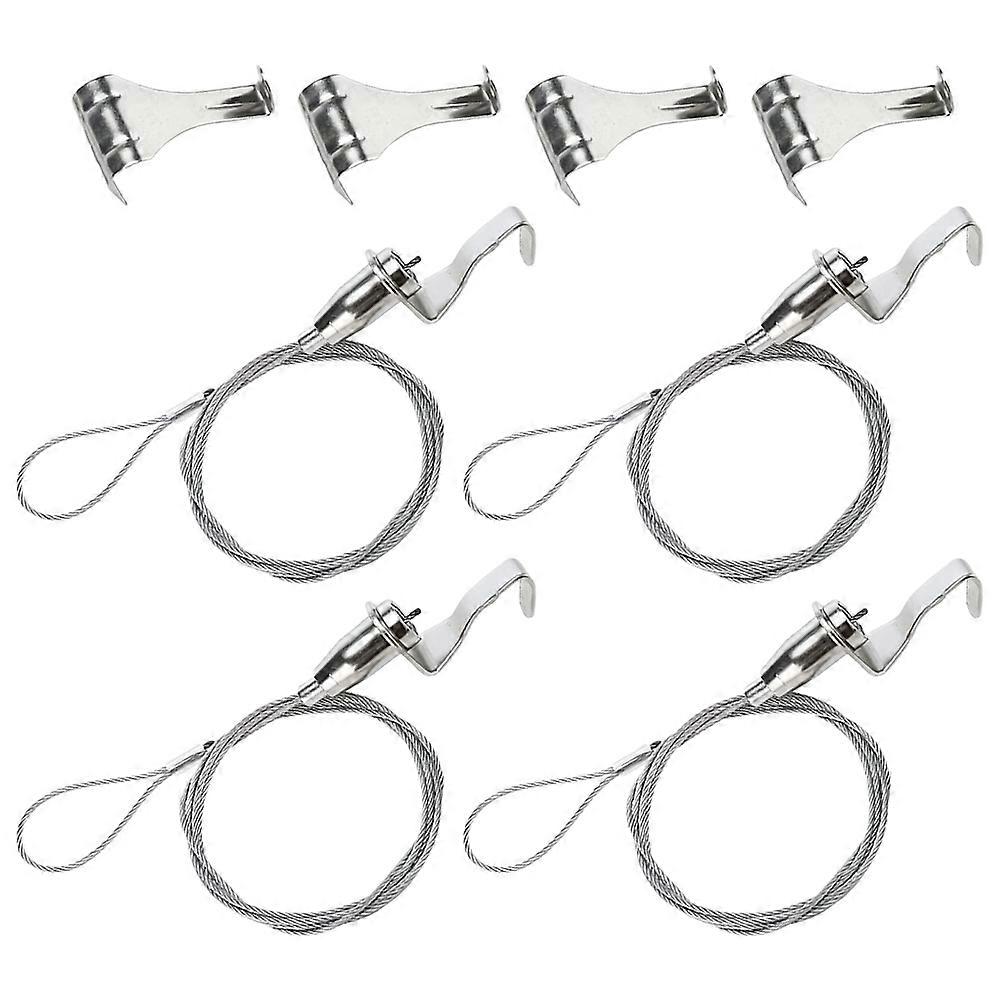 Photo Frame Hanging Cord Picture Frame Hanger for Hanging 12Sets Silver Durable