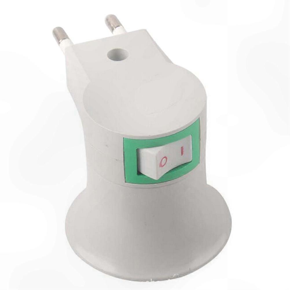 EU Plug Adapter for E27 LED Bulb Socket Converter
