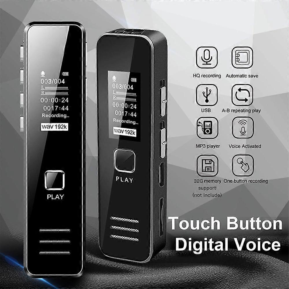 Digital Voice Recorder,Audio Recording Device for Lectures and Meetings,Interviews,USB Rechargeable