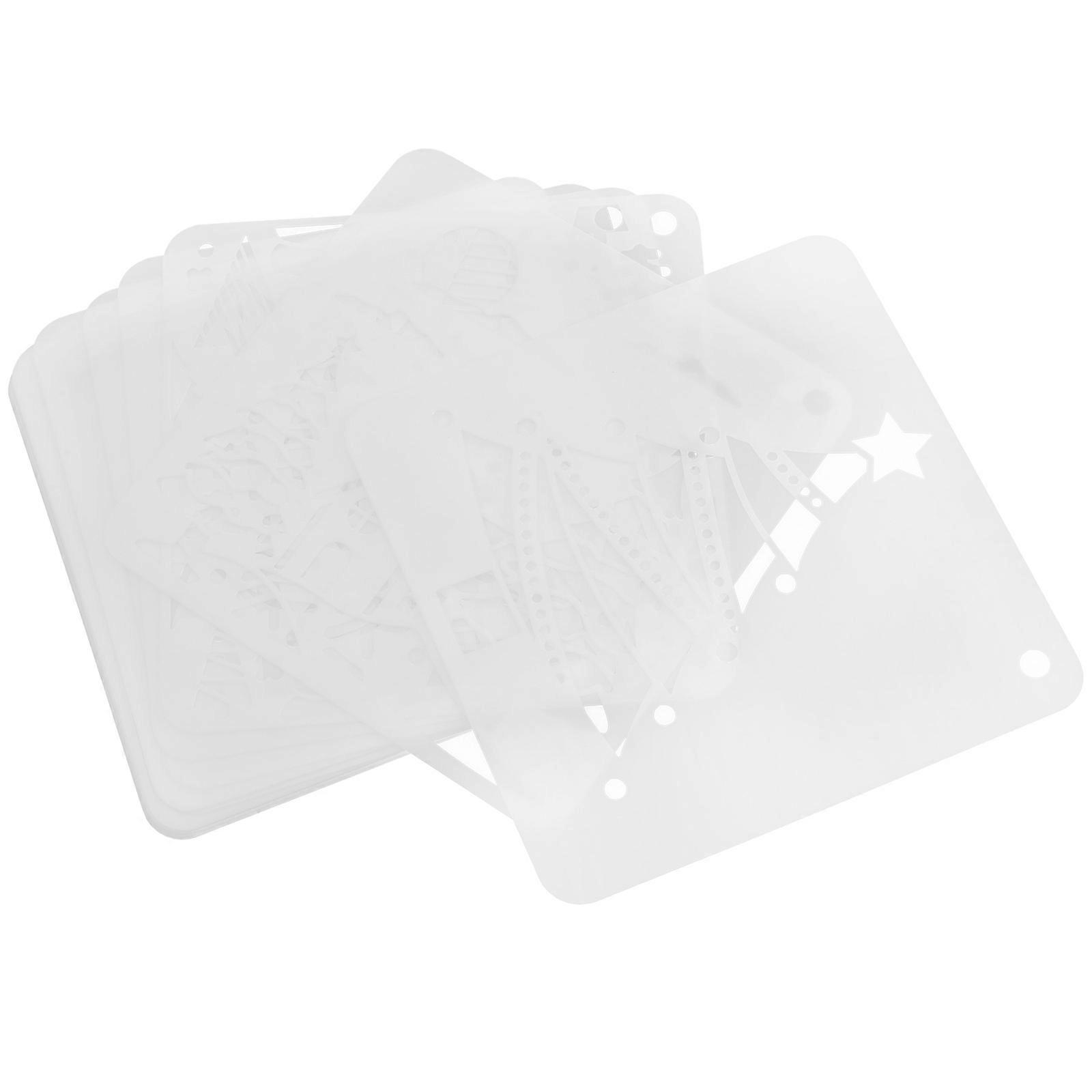 Christmas Stencils Xmas Pattern Stencil for DIY Craft 125Pcs