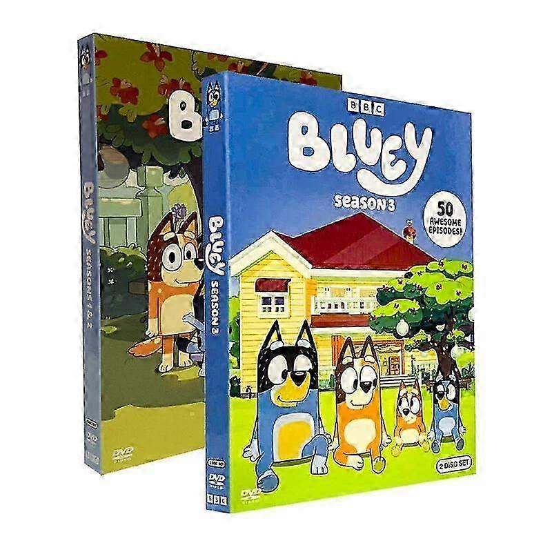 Bluey Seasons 1-3 TV Series English Sub (6-Discs English version ) Box Set 25-26