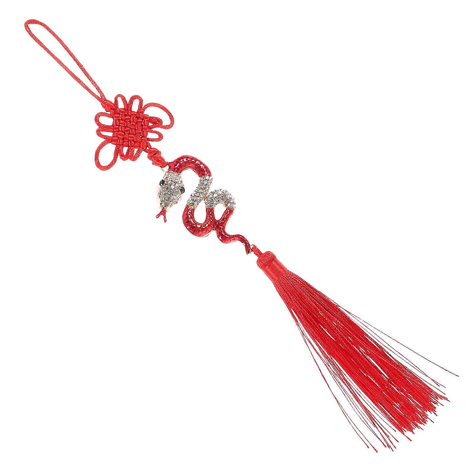 Lucky Snake Year Tassel Charm for New Year Feng Shui Hanging 4Pcs Decorations