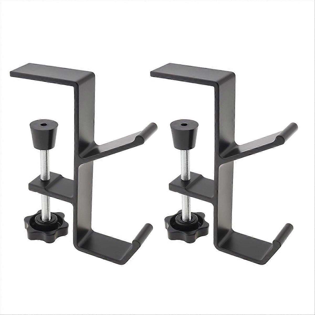 2pcs Desk Mount Bag Rack Hook Clip, Student Desk Hook