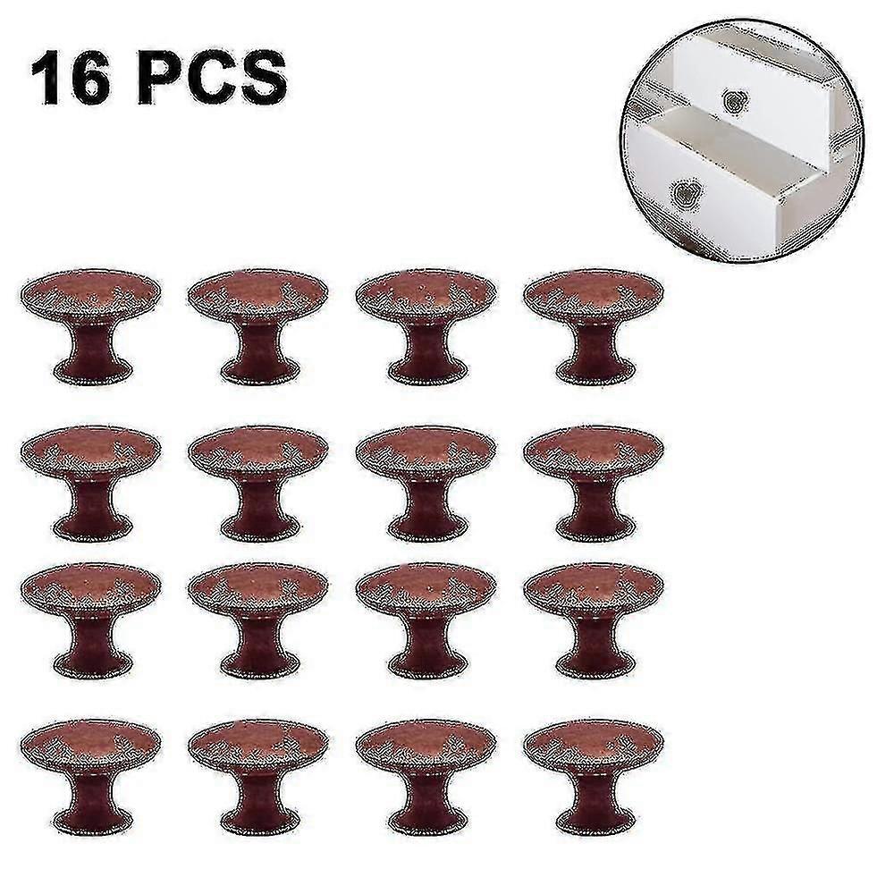 16 Pieces Cabinet Door Knobs, 30mm Vintage Dresser Knobs Set