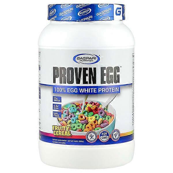 Gaspari Nutrition, Proven EggÃÂÃÂ¢ÃÂÃÂÃÂÃÂ¢, 100% Egg White Protein, Fruity Cereal, 2 lbs (900 g)
