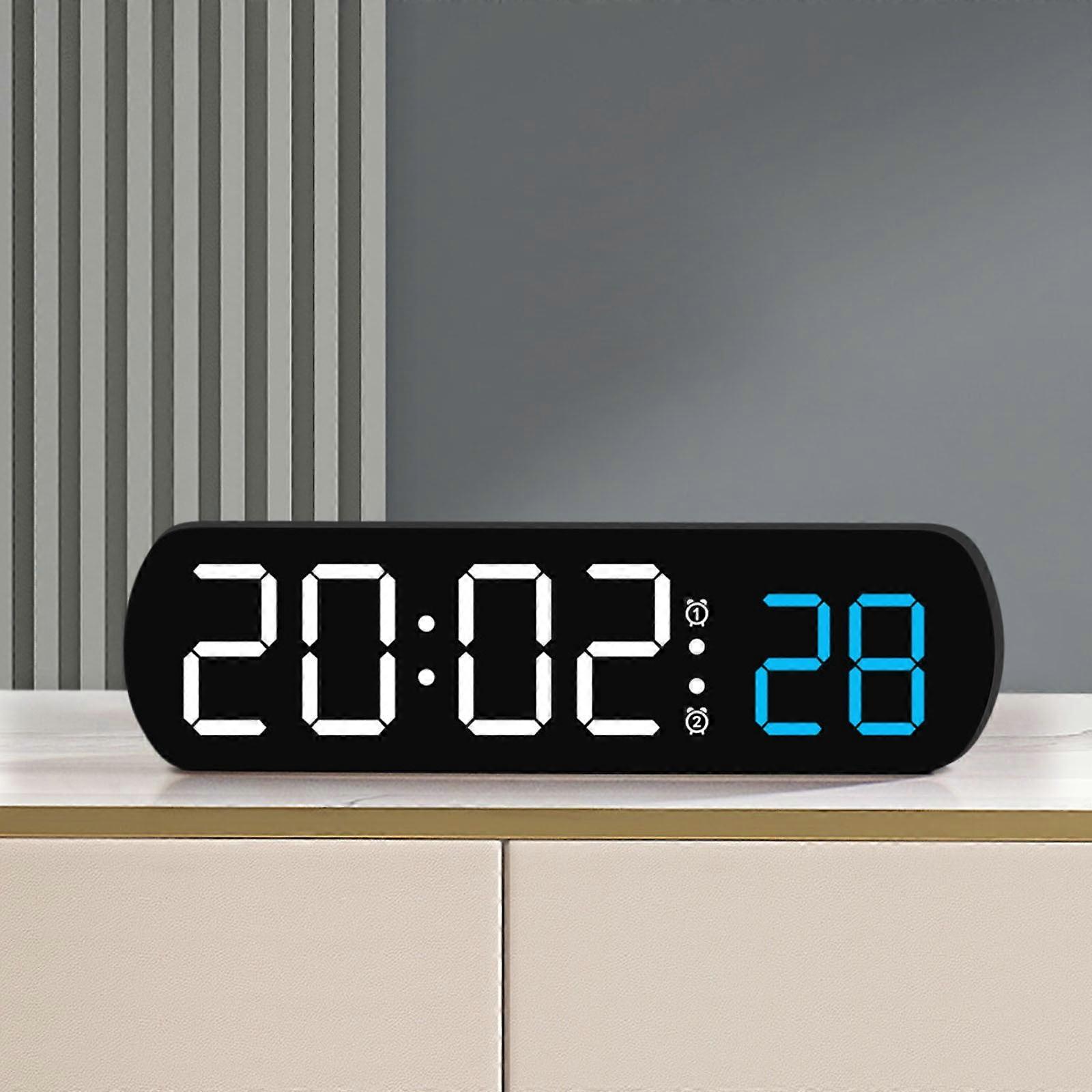 Electronic Clock Multi-functional LED Alarm Clock Temperature Jump Seconds Display Countdown Bedside Clock, Smart Household Appliances