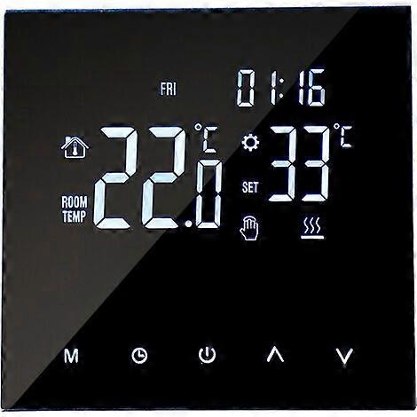 Smart Heating Thermostat Digital Temperature Controller LCD Touch Screen Week