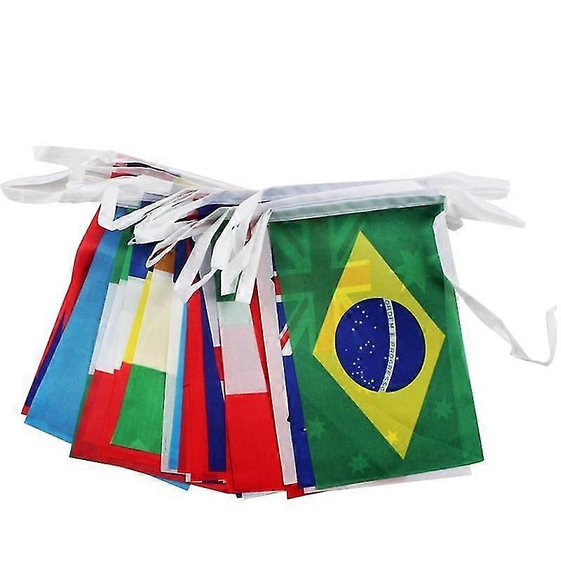2022 Qatar World Cup 32 Flags String Flag Countries Around The World Nations Flag 32 Teams Games Hanging Flags