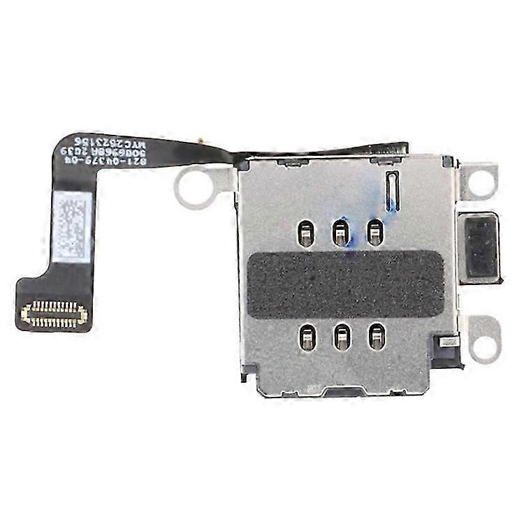 Compatible For iPhone 15 OEM SIM Card Reader Contact Flex Cable Replacement (Dual Card Version)