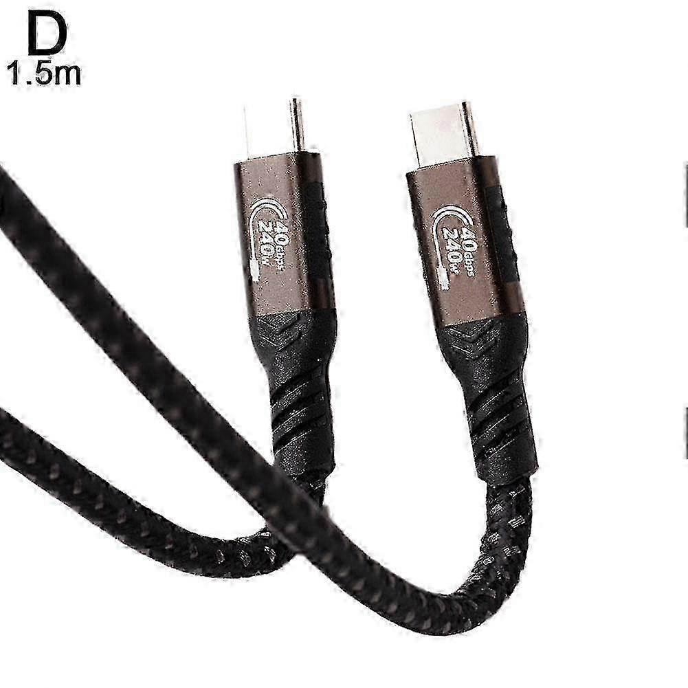 New Thunderbolt USB4 Data Line Type C Cable 8K Projection PD 240w Fast CharginH
