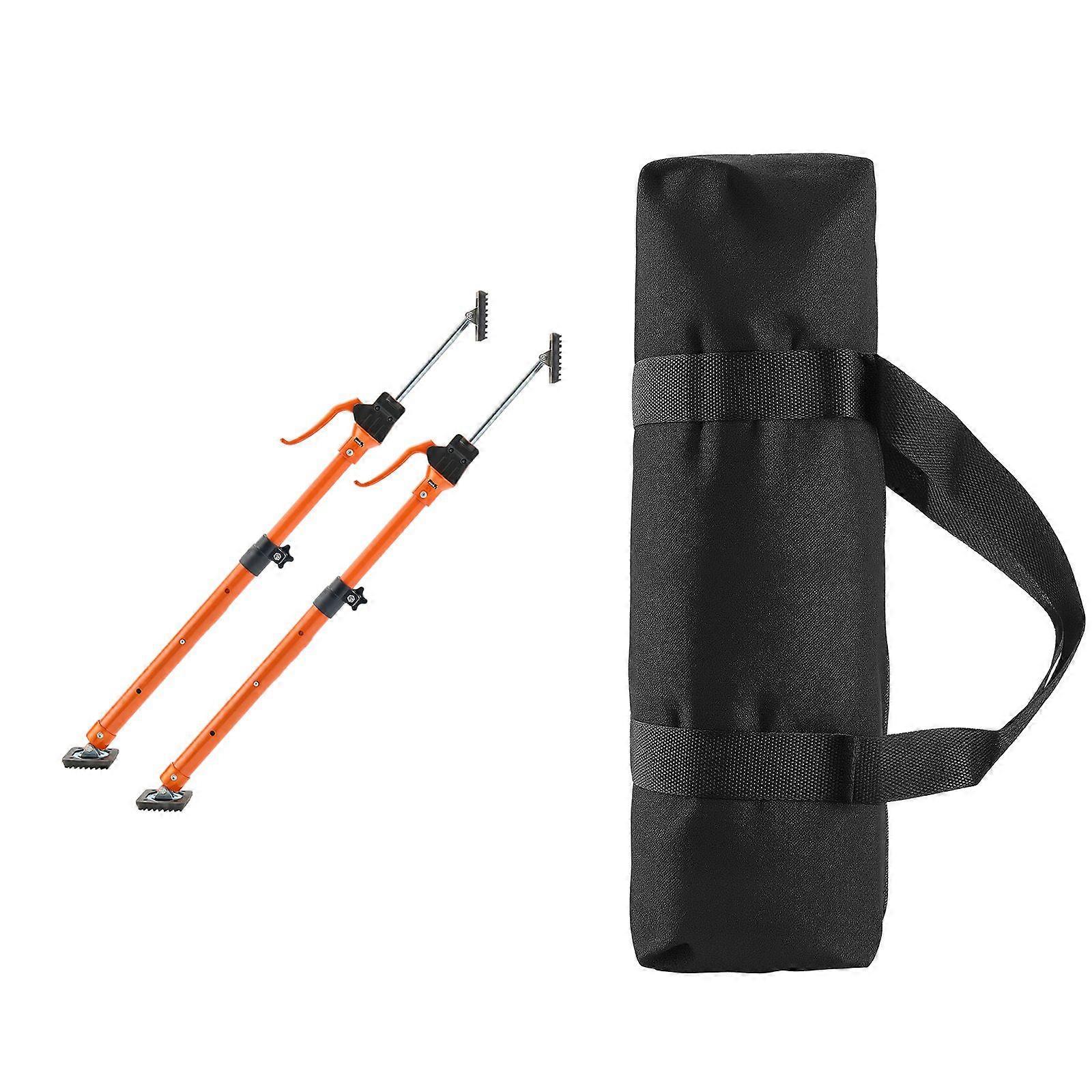 Cabinet Jack Support Pole, 2-Pack, 64.5-115 cm Steel Telescopic Support Rod, Adjustable 3rd Hand System up to 100 kg Capacity