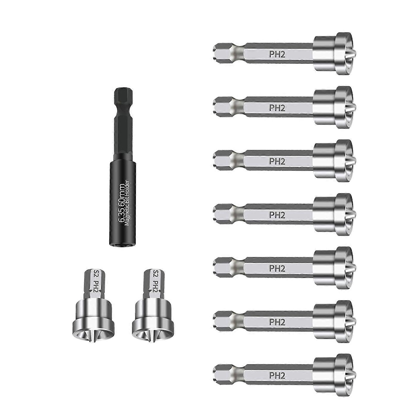10pcs/set Multipurpose Screwdriver Bits Set Gypsum Board Locator Tools Heavy Duty Essential for Woodworking Projects Multicolor