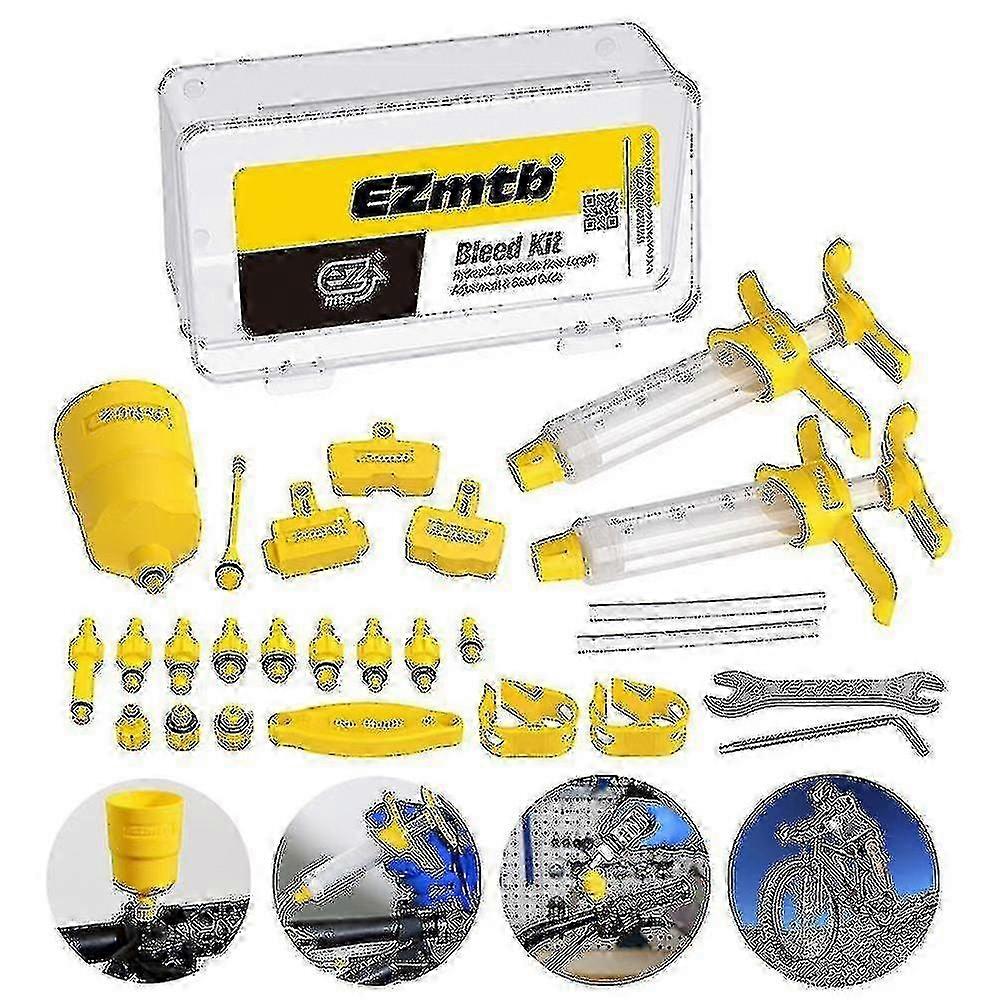 Hydraulic brake maintenance kit for bicycle disc brakes